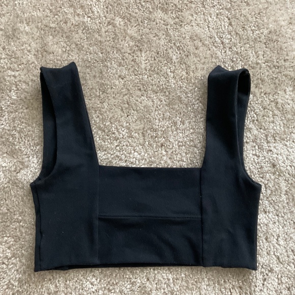 Joah Brown Ultra Flattering Square Neck Bandeau Bra Crop Top - Picture 3 of 3